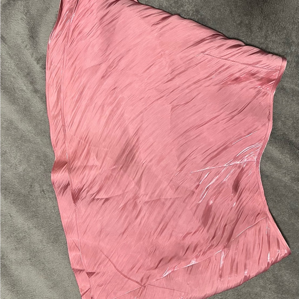 wild fable Pink Satin Mini Skirt